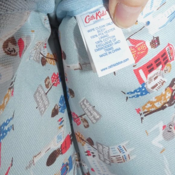 NWT Backpack Cath Kids London Tote Carrier Small Bag Blue Red Adjustable Straps - Picture 16 of 16